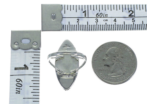 Sterling Silver And Magenta Turquoise Southwest Ring Size 4-3/4 YX66841