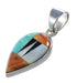Silver Multicolor Southwestern Pendant YX94728