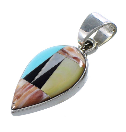 Sterling Silver Multicolor Southwest Pendant YX94729