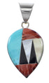 Sterling Silver Multicolor Southwestern Pendant YX94730