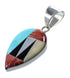 Sterling Silver Multicolor Southwestern Pendant YX94730