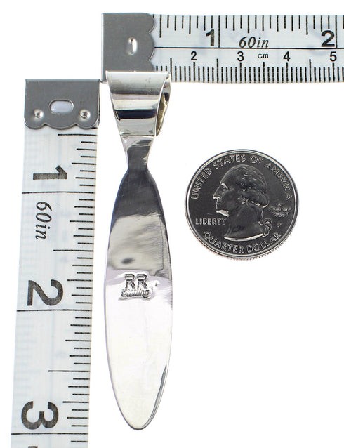 Authentic Sterling Silver Multicolor Southwest Pendant YX94733