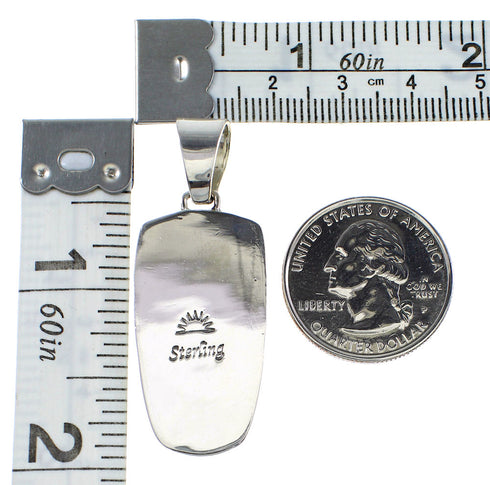 Sterling Silver And Multicolor Southwestern Pendant YX94738