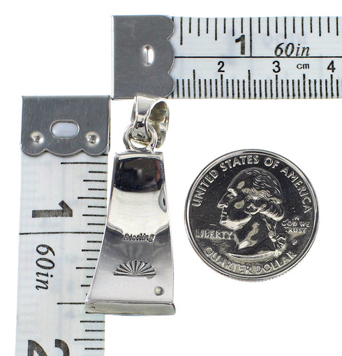 Authentic Sterling Silver And Multicolor Southwest Pendant YX94741
