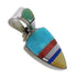 Multicolor Southwest Sterling Silver Pendant AX94482