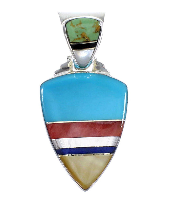 Multicolor Sterling Silver Pendant AX94483