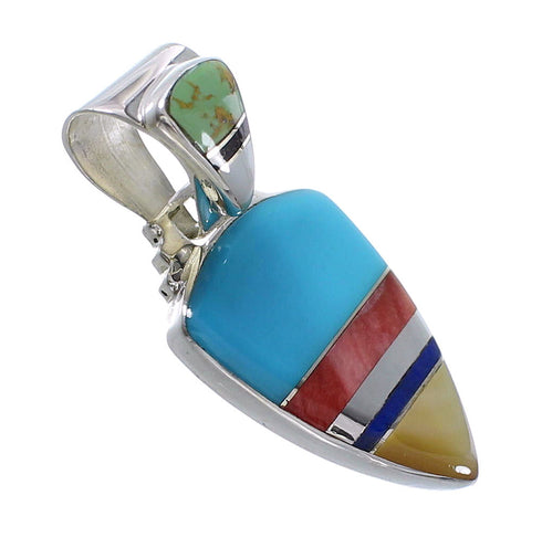 Multicolor Sterling Silver Pendant AX94483