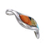 Multicolor Inlay Sterling Silver Pendant YX94435