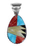 Southwest Multicolor Silver Pendant YX94438