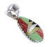 Southwestern Multicolor Silver Pendant YX94441