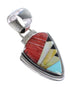 Southwestern Multicolor Genuine Sterling Silver Pendant YX94449