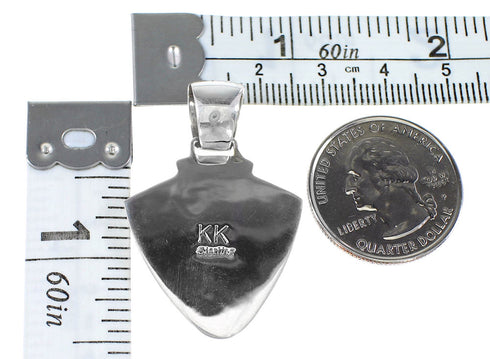 Southwestern Multicolor Genuine Sterling Silver Pendant YX94449