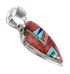 Authentic Sterling Silver Multicolor Southwest Pendant YX94491