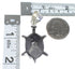 Genuine Sterling Silver Native American Village Or Pueblo Design Multicolor Turtle Pendant RX94776