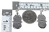 Southwest Multicolor Inlay Genuine Sterling Silver Post Dangle Earrings AX94691