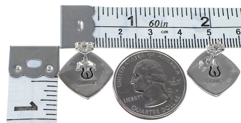 Genuine Sterling Silver Multicolor Post Earrings AX94709