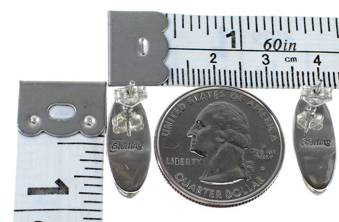 Sterling Silver Southwest Multicolor Post Earrings AX94756