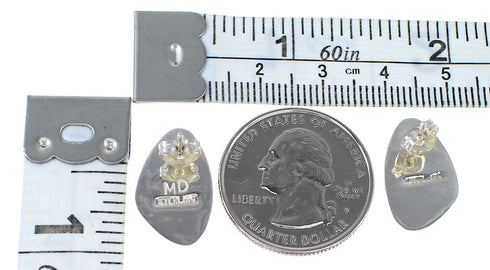 Sterling Silver Multicolor Southwest Post Earrings RX94821