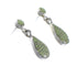Authentic Sterling Silver Turquoise Southwest Tear Drop Post Dangle Earrings AX94925
