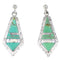 Southwestern Turquoise Jewelry Silver Post Dangle Earrings AX94937