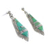Southwestern Turquoise Jewelry Silver Post Dangle Earrings AX94937