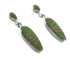 Silver Jewelry Turquoise Post Dangle Earrings AX94948