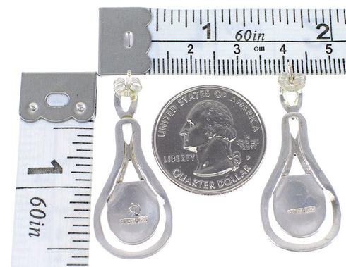 Turquoise Southwestern Sterling Silver Jewelry Post Earrings AX94957