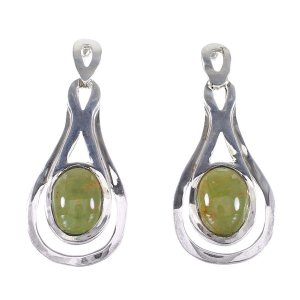 Turquoise Southwest Silver Jewelry Post Earrings AX94960