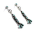 Turquoise Southwest Sterling Silver Jewelry Post Dangle Earrings AX95146