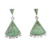 Sterling Silver Turquoise Post Dangle Earrings AX95579