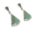 Sterling Silver Turquoise Post Dangle Earrings AX95579