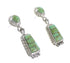 Genuine Sterling Silver Turquoise Inlay Post Dangle Earrings AX95624