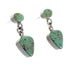 Silver Turquoise Post Dangle Earrings AX95637