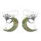 Silver Southwest Turquoise Inlay Kokopelli Hook Dangle Earrings AX95712