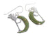 Silver Southwest Turquoise Inlay Kokopelli Hook Dangle Earrings AX95712