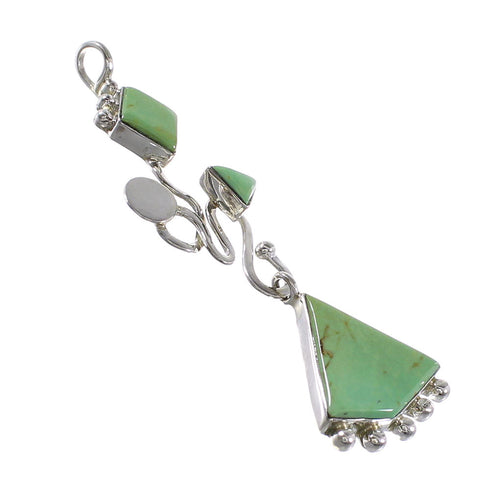 Sterling Silver Turquoise Southwest Pendant RX95286