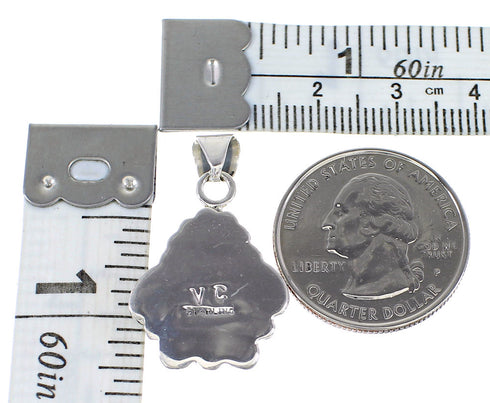 Southwestern Sterling Silver And Turquoise Jewelry Pendant RX95369