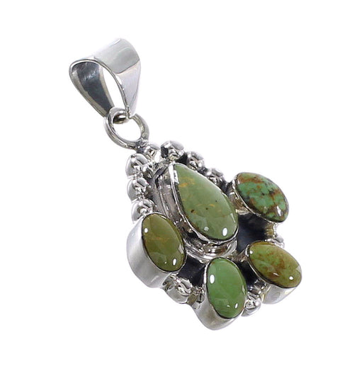 Southwest Sterling Silver Turquoise Pendant RX95371