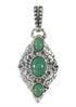 Turquoise Authentic Sterling Silver Reversible Pendant