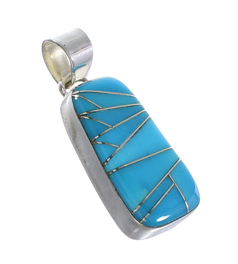 Turquoise Silver Pendant AX95291