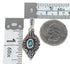Turquoise Southwestern Genuine Sterling Silver Reversible Pendant AX95334