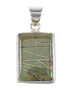Authentic Sterling Silver Turquoise Southwest Jewelry Pendant AX95457