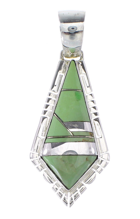 Turquoise Silver Southwest Pendant AX95469