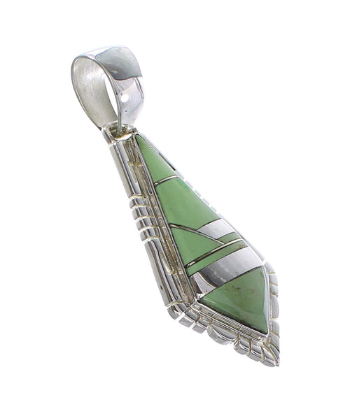 Turquoise Silver Southwest Pendant AX95469