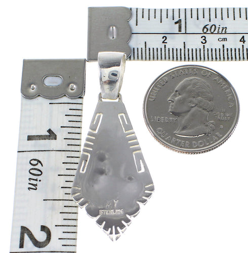 Turquoise Silver Southwest Pendant AX95469