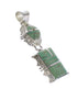 Turquoise Inlay Genuine Sterling Silver Jewelry Southwest Pendant AX95479