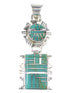 Silver Jewelry Turquoise Inlay Pendant AX95482