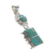 Silver Jewelry Turquoise Inlay Pendant AX95482