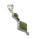 Sterling Silver Turquoise Inlay Southwest Pendant AX95539
