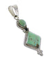Sterling Silver Jewelry Turquoise Inlay Southwestern Pendant AX95542